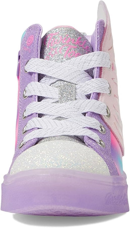 Skechers Girls Twinkle Toes Purple and pink light up shoes