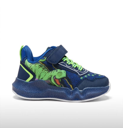 Bless box dinosaur navy blue and green boys sneakers