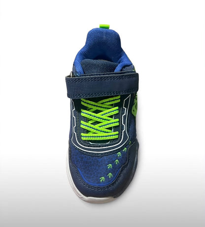 Bless box dinosaur navy blue and green boys sneakers