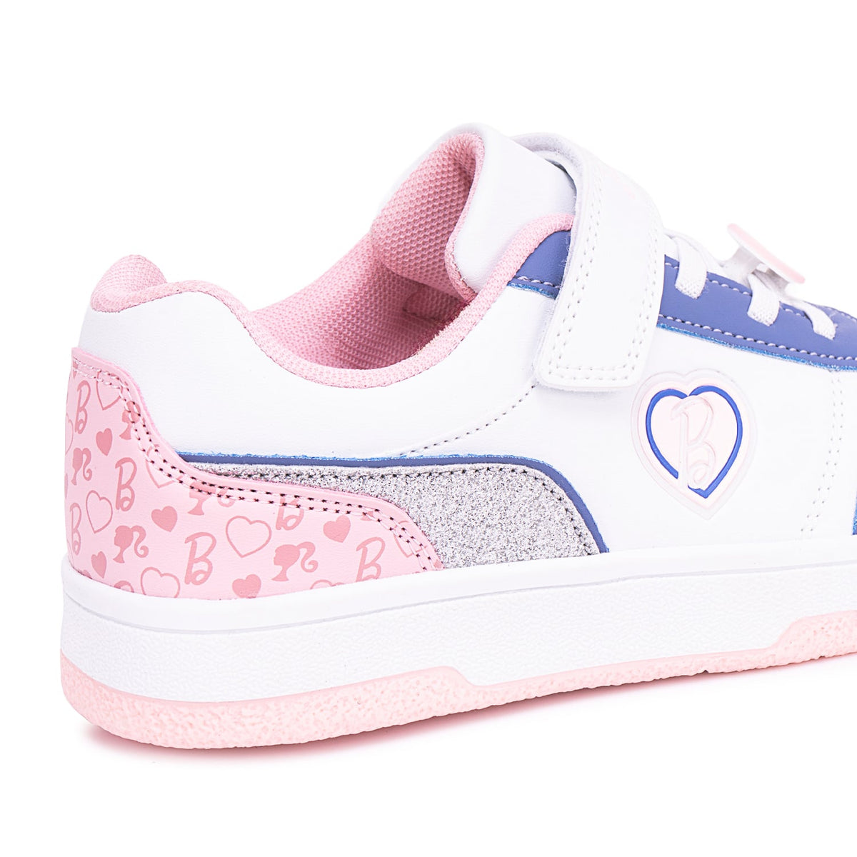 Barbie girls white with pink and purple sneakers
