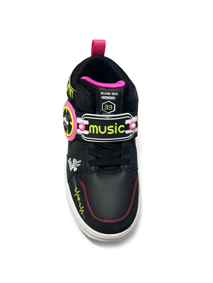 Bless box black music shock wave shoes