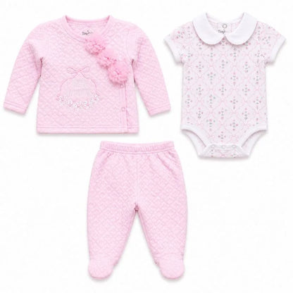 Tiny Tots “Little Blessing” Floral Baby Girl 3-Piece Set