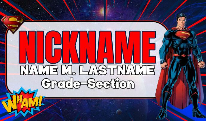 Customized school label Superman school subject book Labels (Waterproof)