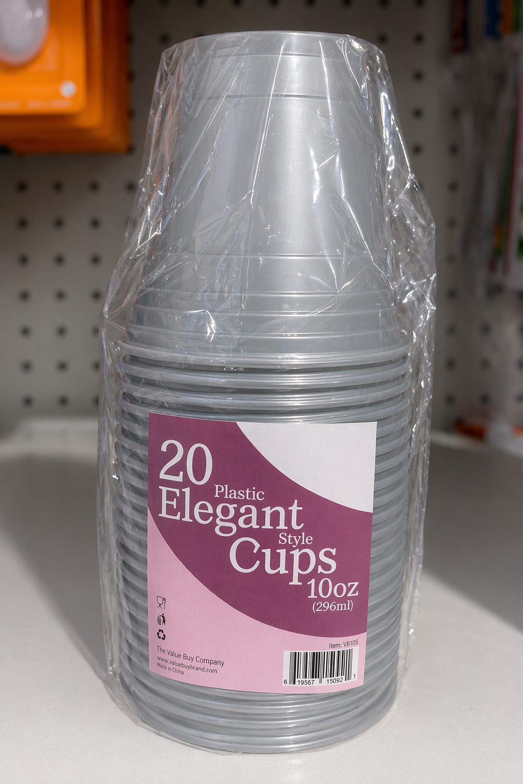 20 pc Elegant Cups 10oz (gold or silver)