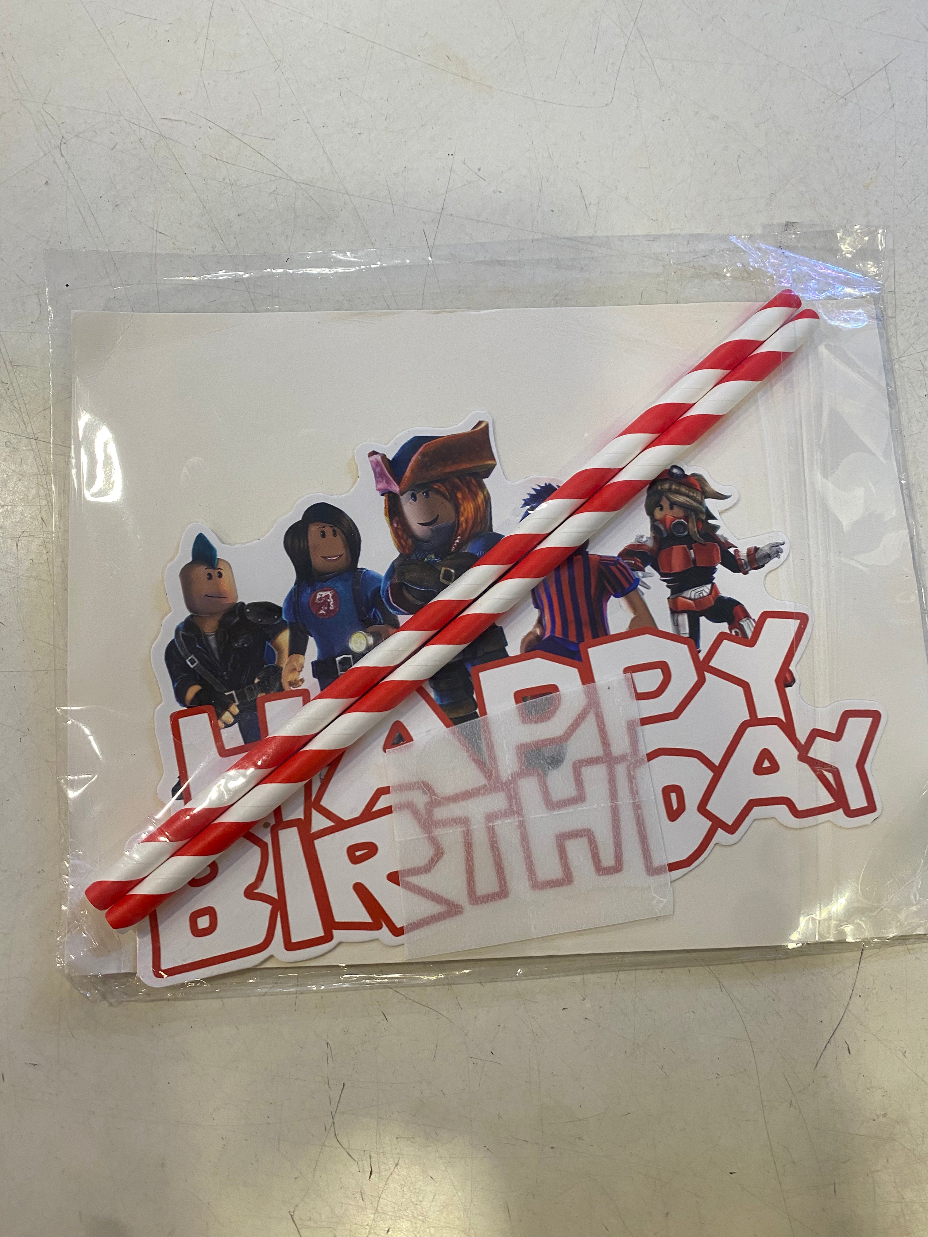 Boys Roblox Cake Topper