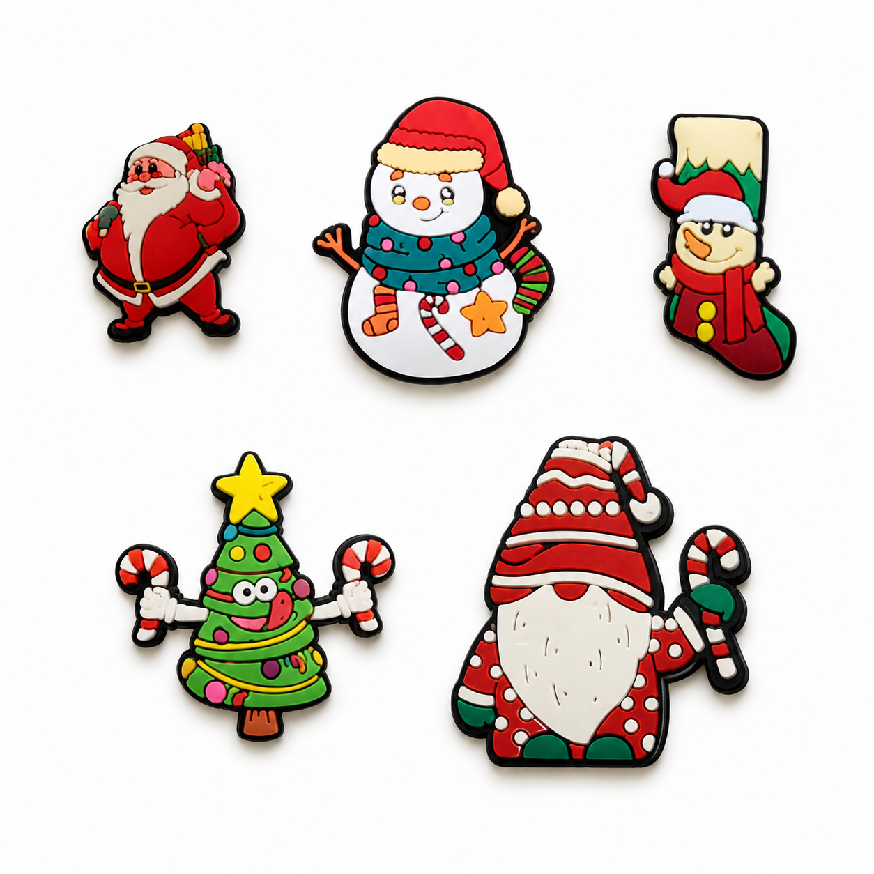 Christmas croc charms