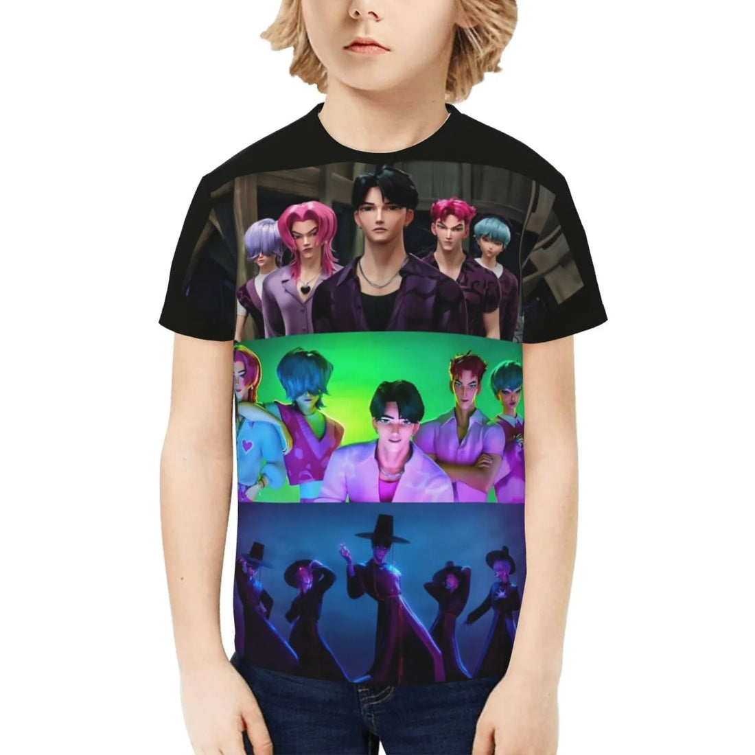 Saja Boys Kpop Demon Hunters Crew 3D Tshirt