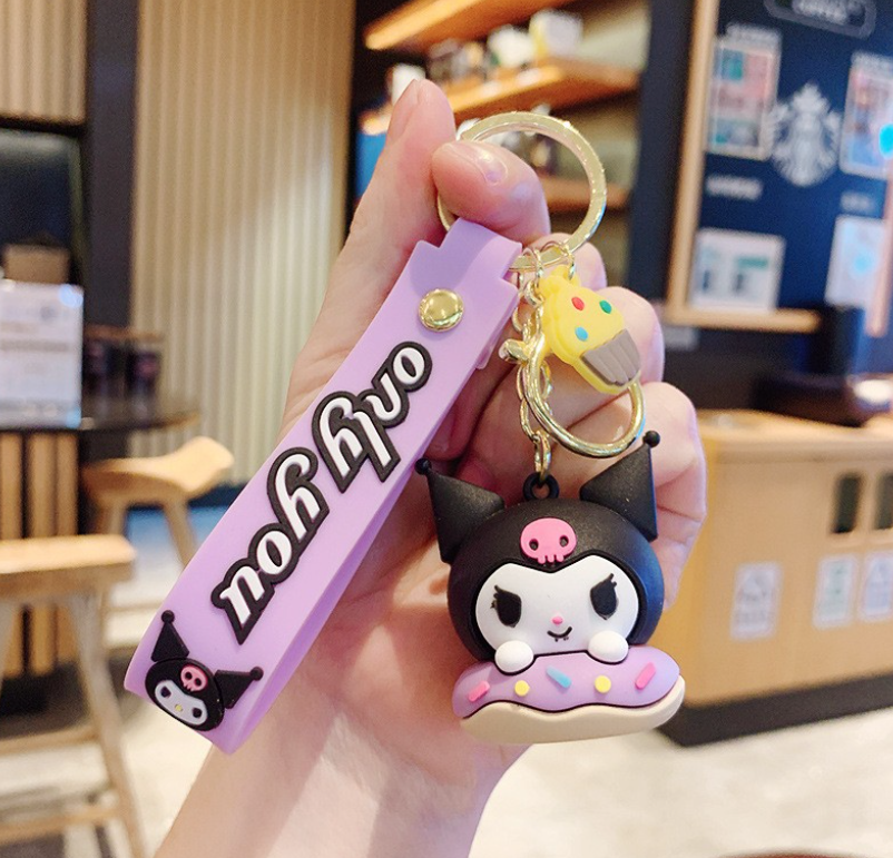 Kuromi Key Chain Design 3  Sanrio - Preppy Kids (Grand Bazaar)