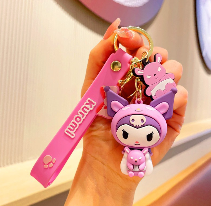 Kuromi Key Chain Design 1 Sanrio