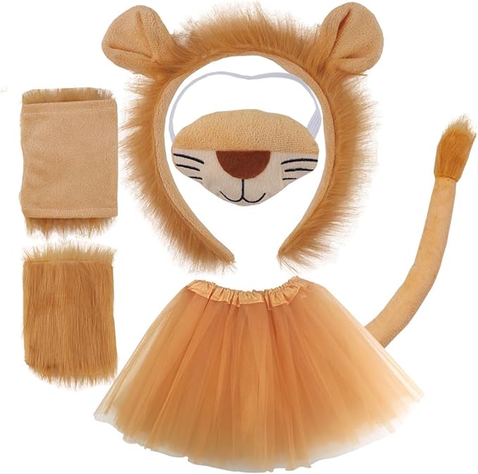 5 Piece Lion Accessory Costume Set