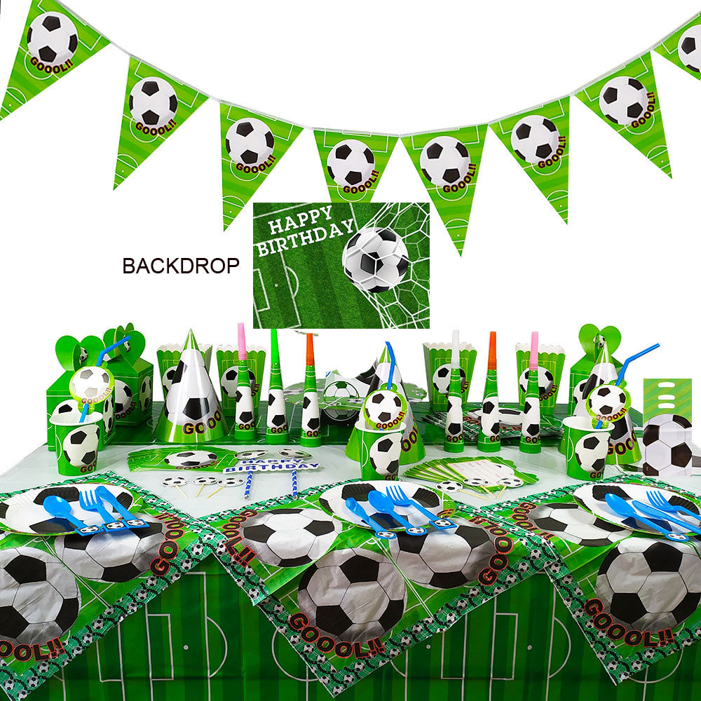 Football Party Package With Backdrop