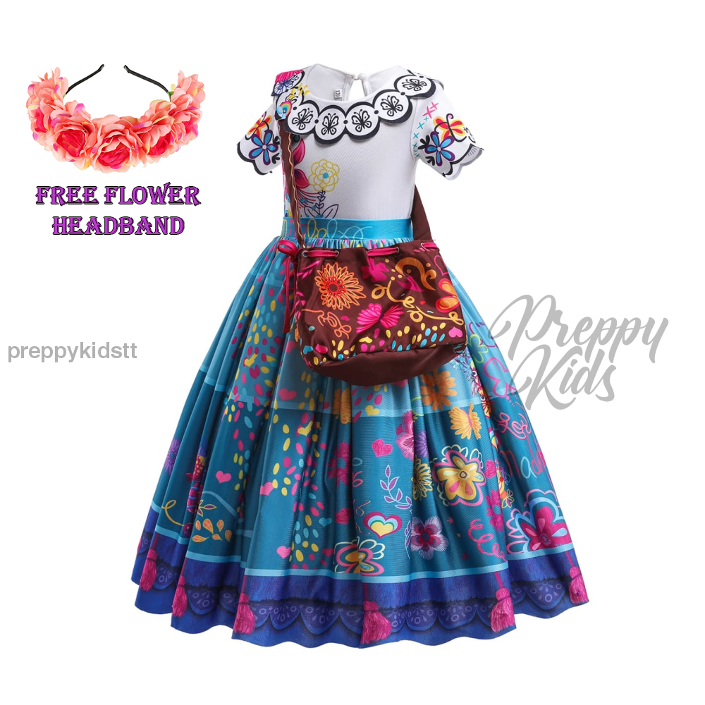 Mirabel "Official" edition encant0 Costume Dress with bag (FREE FLOWER BAND PROMO)