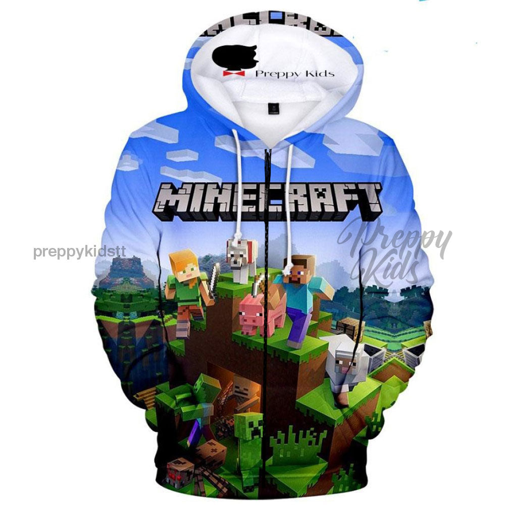 Minecraft Crew 3D Zipper Hoodie