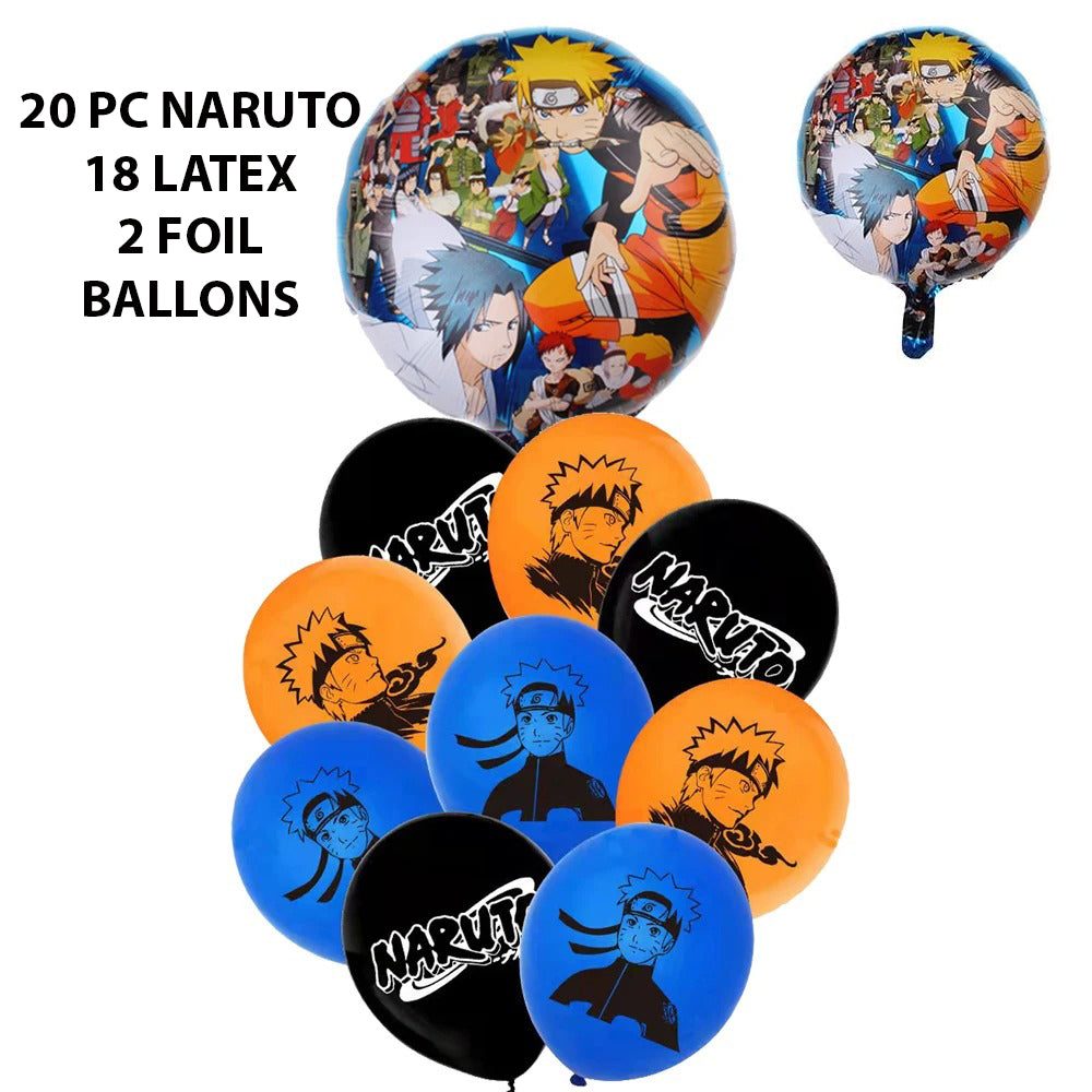 Naruto Balloon Set with foil balloons