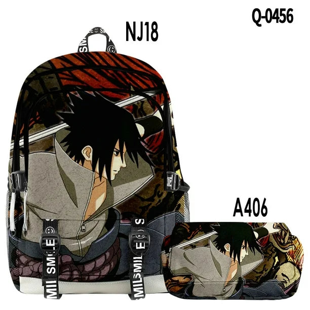 Naruto Sasuke Backpack 2pc set