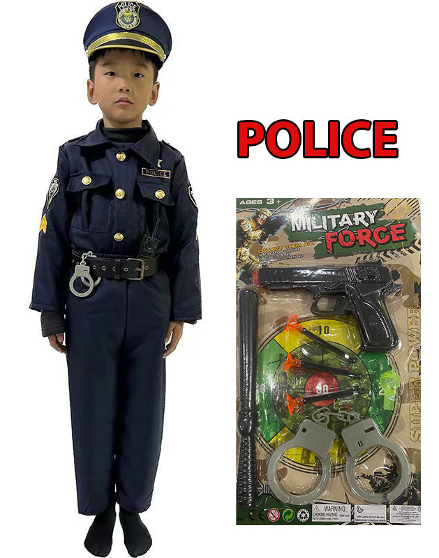 Policeman Career Day Costume (Ages 3 to 10 years old)