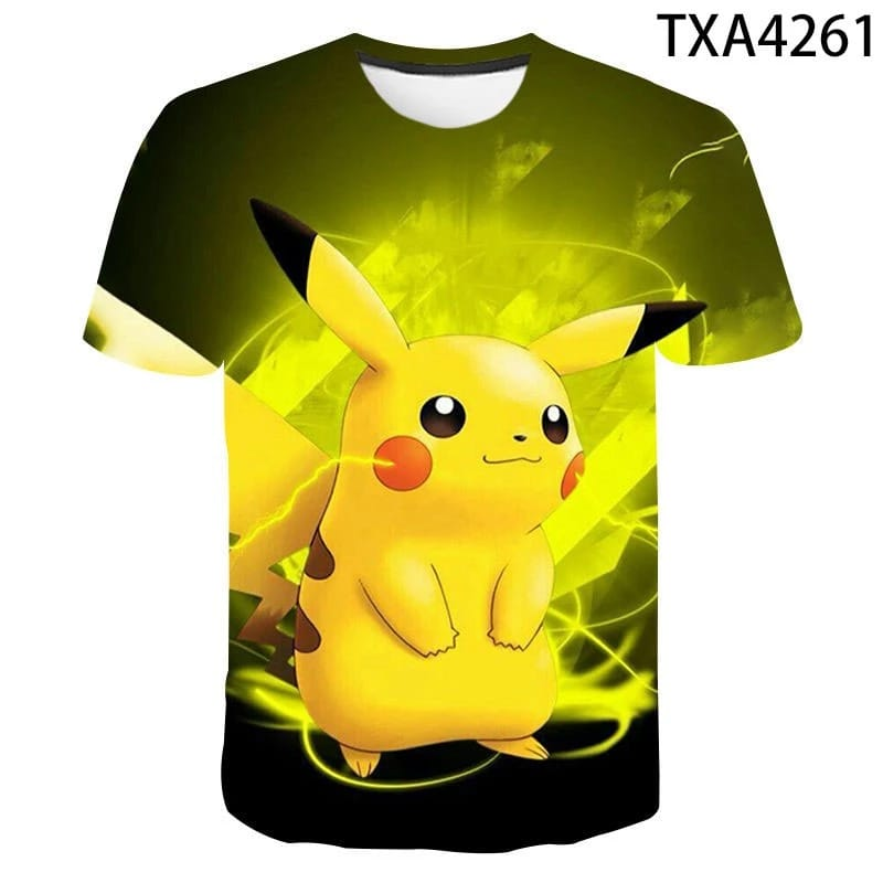 P0kemon Lightning Charged Pika Tshirt