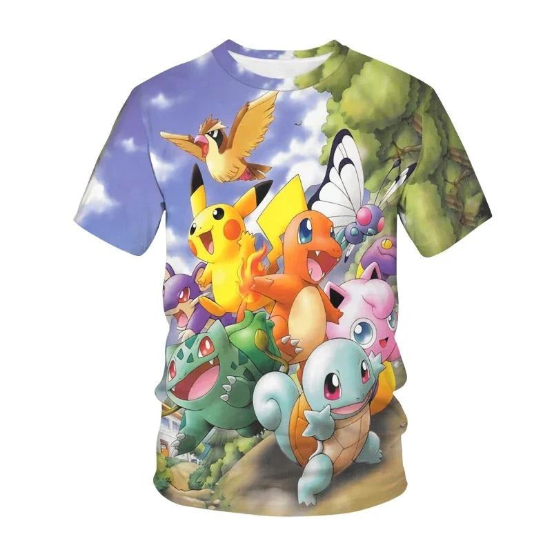 P0kemon Pika Outdoor Crew Tshirt