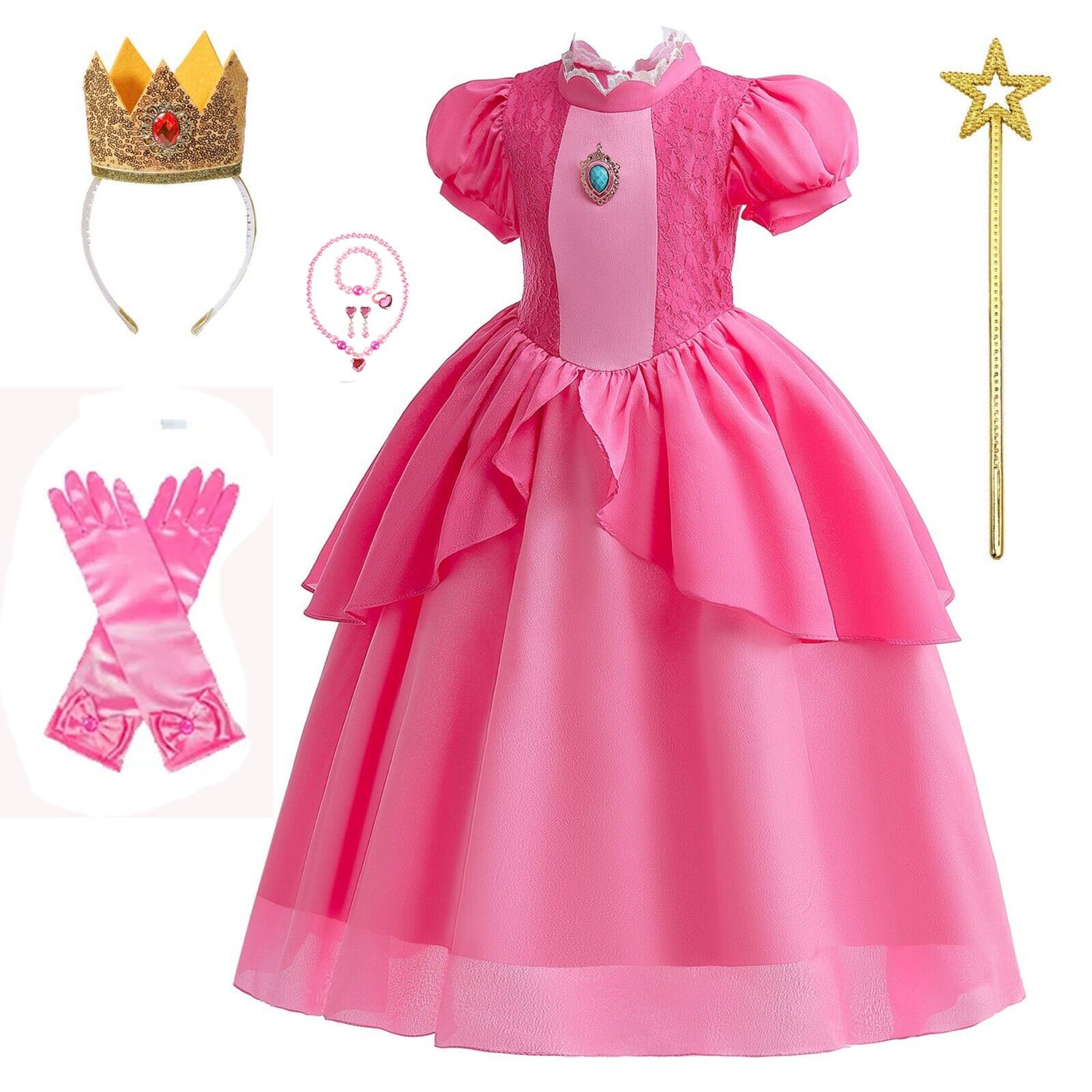 Princess Peach Dress Costume