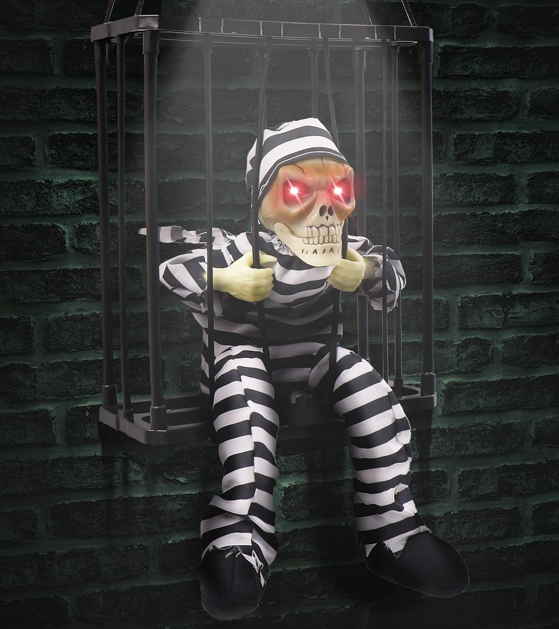 Prisoner Skully Motion Sensor Hanging Ghost Halloween - Preppy Kids (Grand Bazaar)