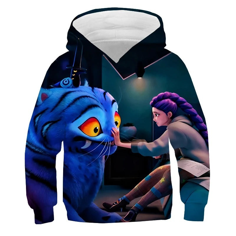 Kpop demon hunters Rumi &amp; Derpy hoodie (Zipper)