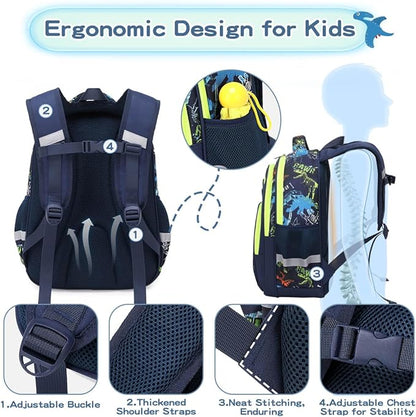 Dinosaur Mania 3pc Bookbag set Cusangel brand