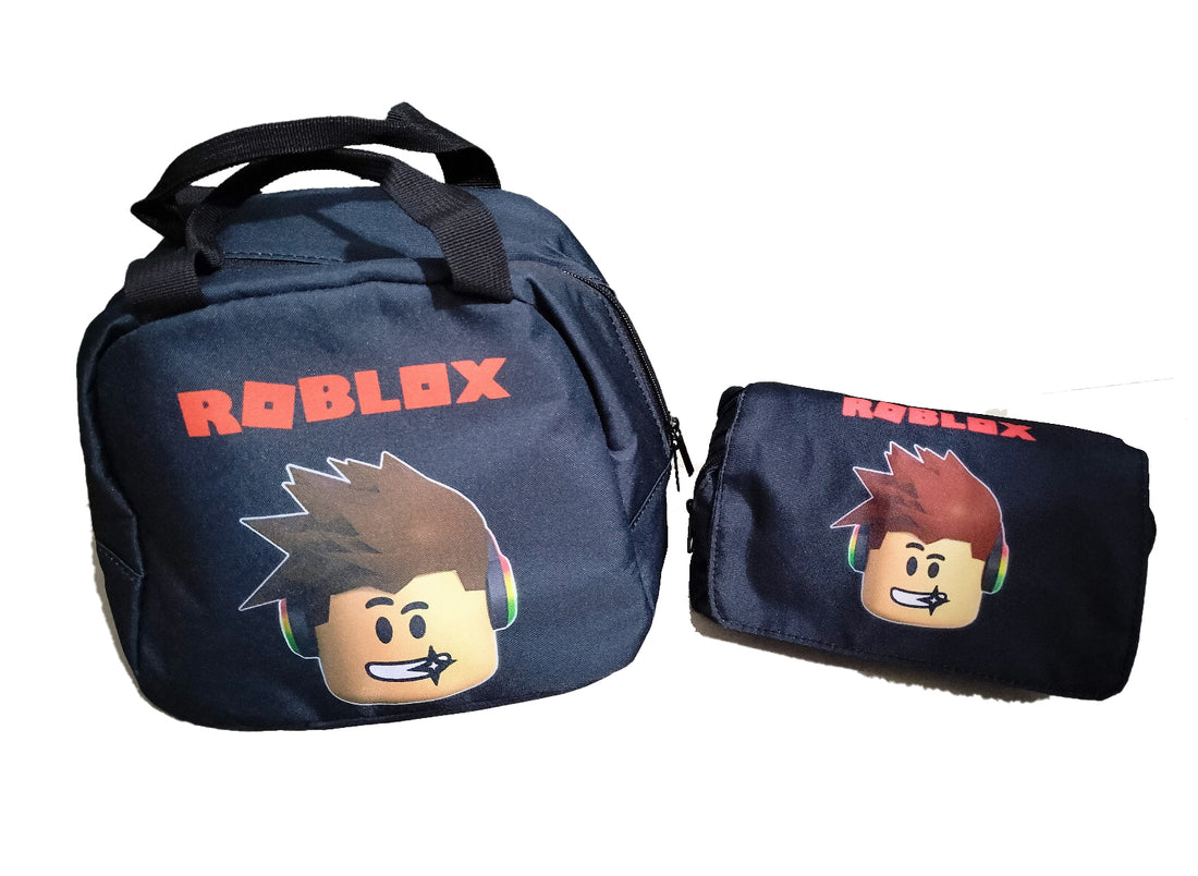 Roblox Head  Print lunch bag and pencil case