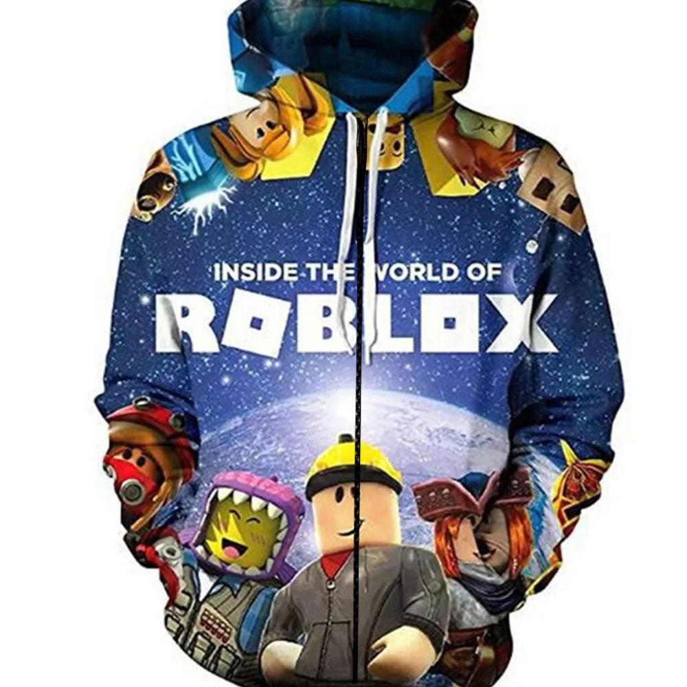ROBLOX Inside the World Zipper 3D Hoodie