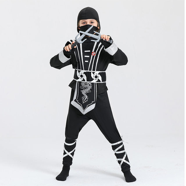 Ninja Silver Costume Suit COSPLAY