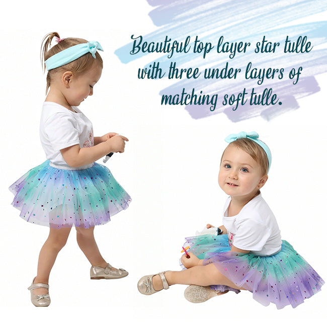 Rose Gradient Wings Butterfly Magic Wand Set Tutu Skirt Girls Costume