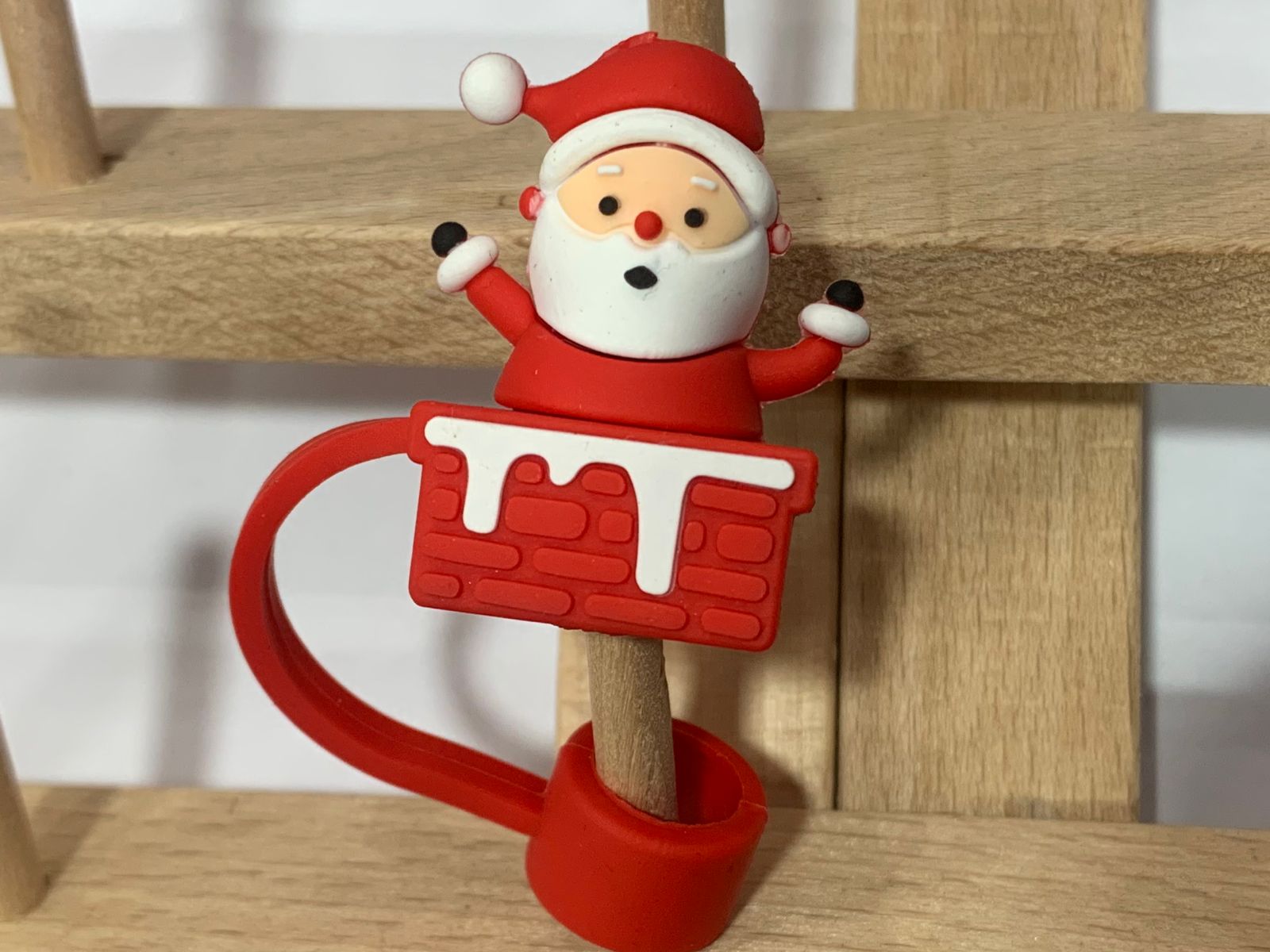 Christmas 3D Straw Toppers for Tumbler