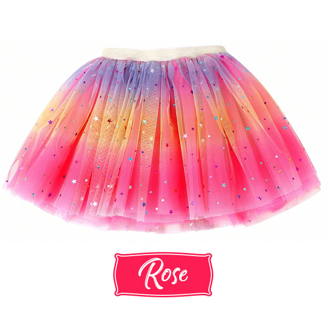 Rose Gradient Wings Butterfly Magic Wand Set Tutu Skirt Girls Costume