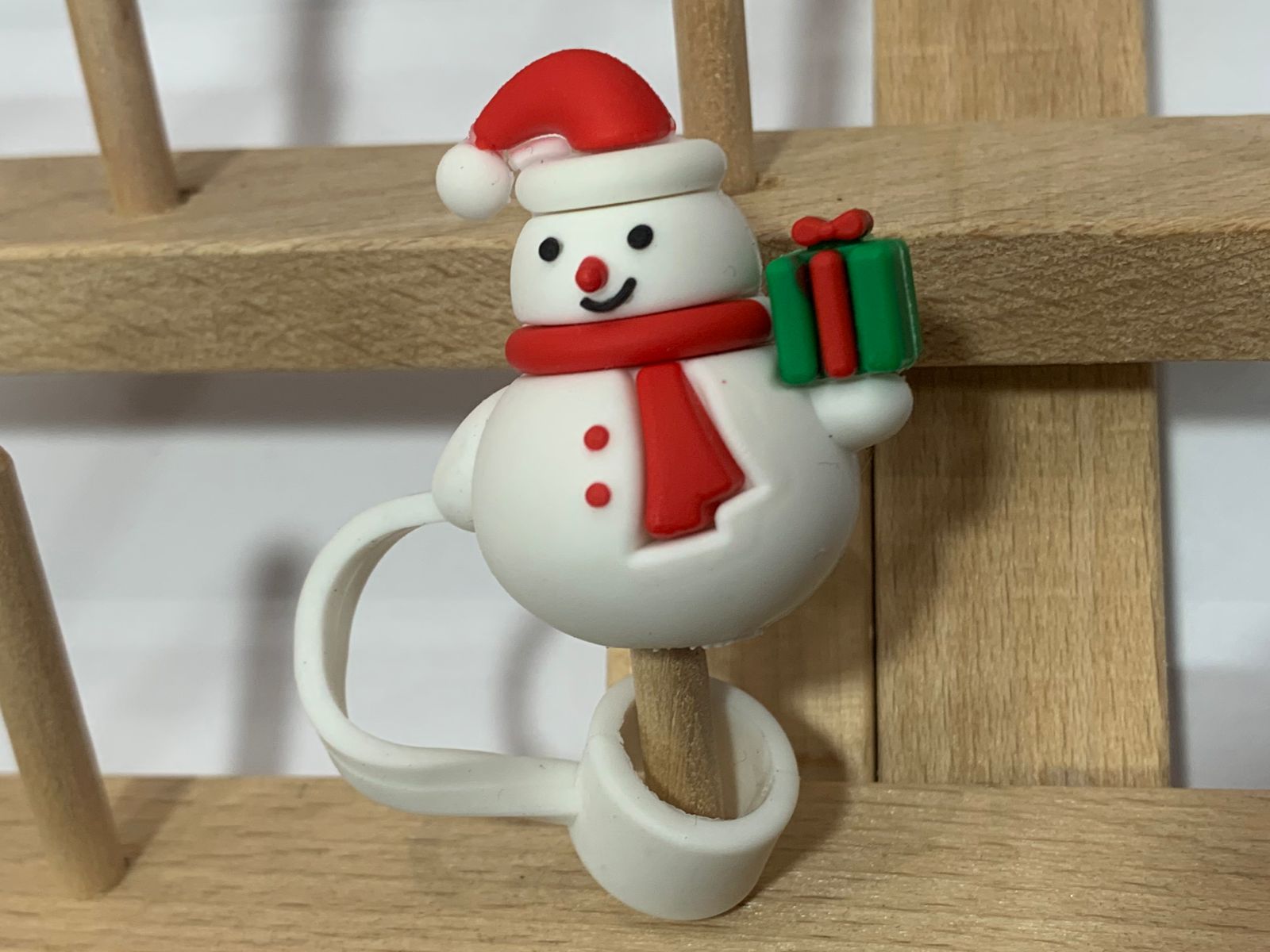 Christmas 3D Straw Toppers for Tumbler