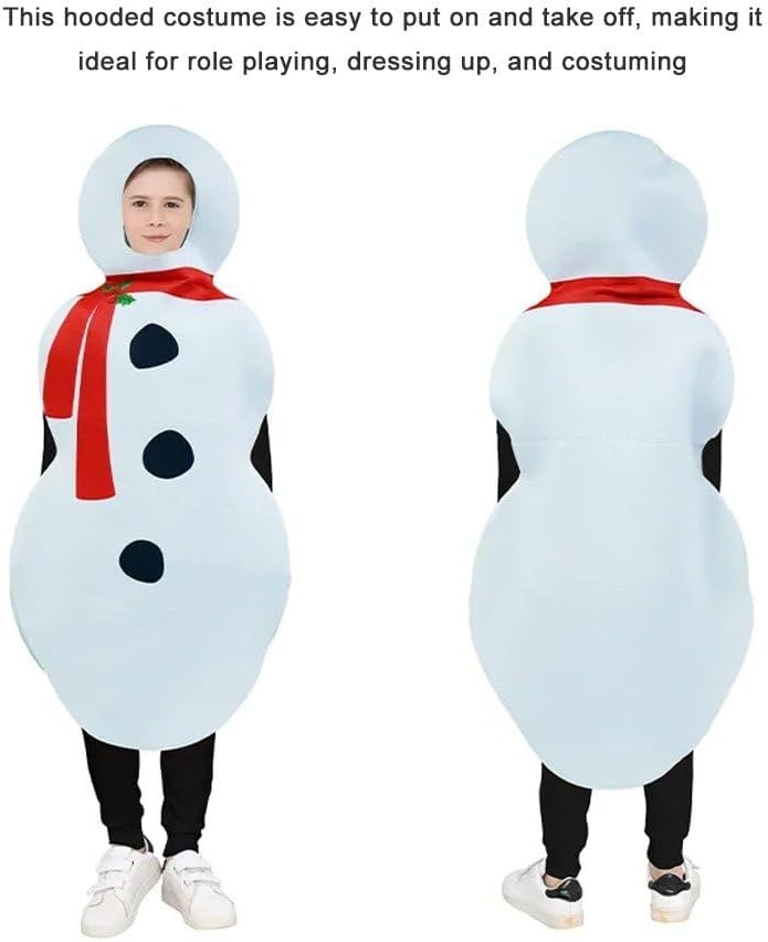 Snowman Adult White Costume Christmas cosplay Outfit