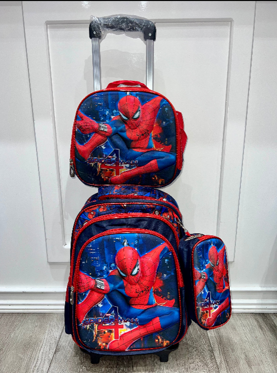 Spiderman trolley bag 3pc set