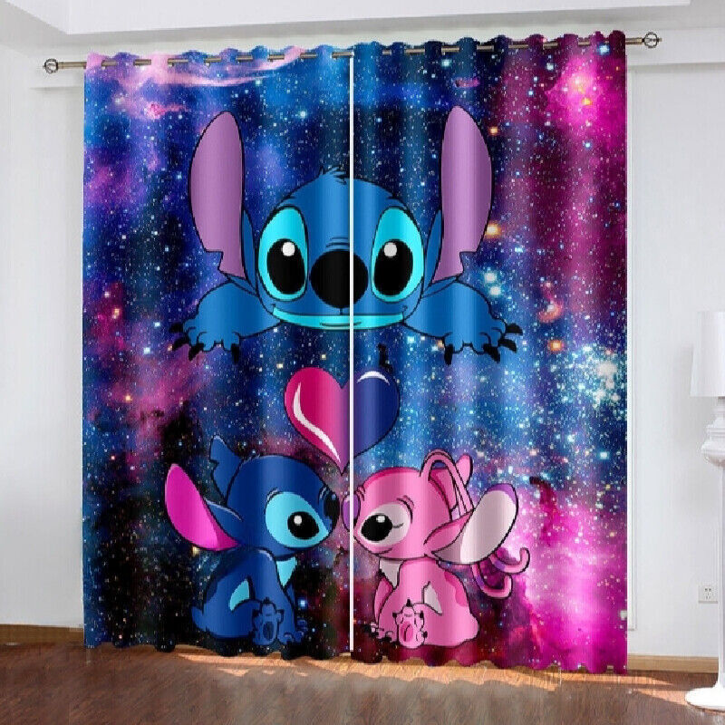 Stitch &amp; Angel Universe Blackout Curtains (2 panels)