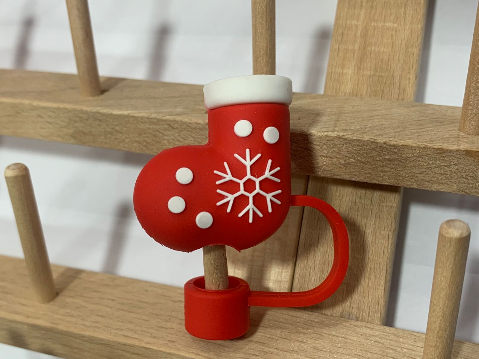 Christmas 3D Straw Toppers for Tumbler