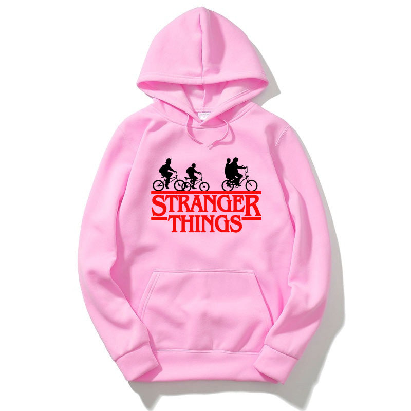 Stranger Things &quot;Logo&quot; Pink Hoodie (Fleece)