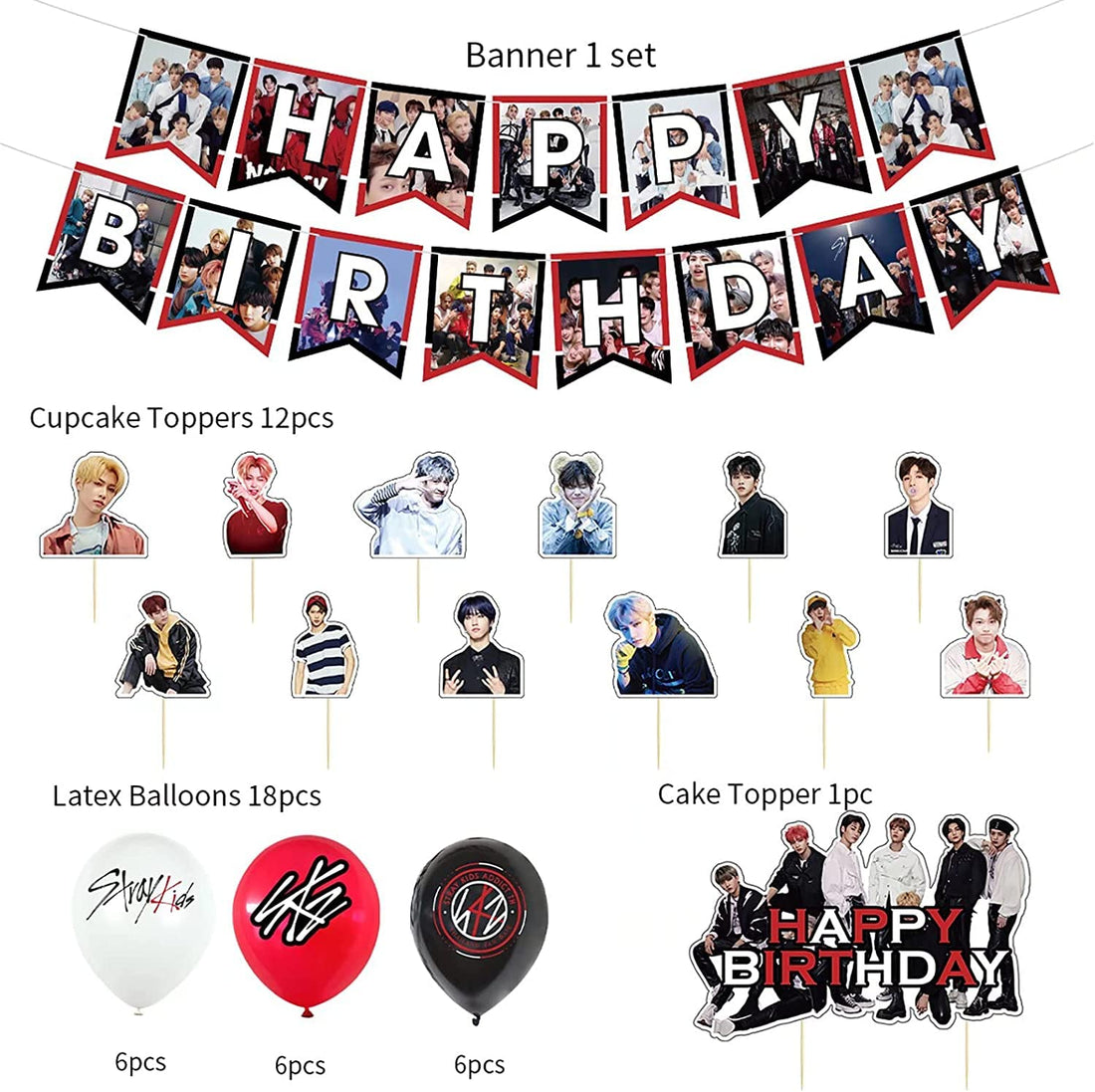 Stray Kids party decoration package - Preppy Kids (Grand Bazaar)