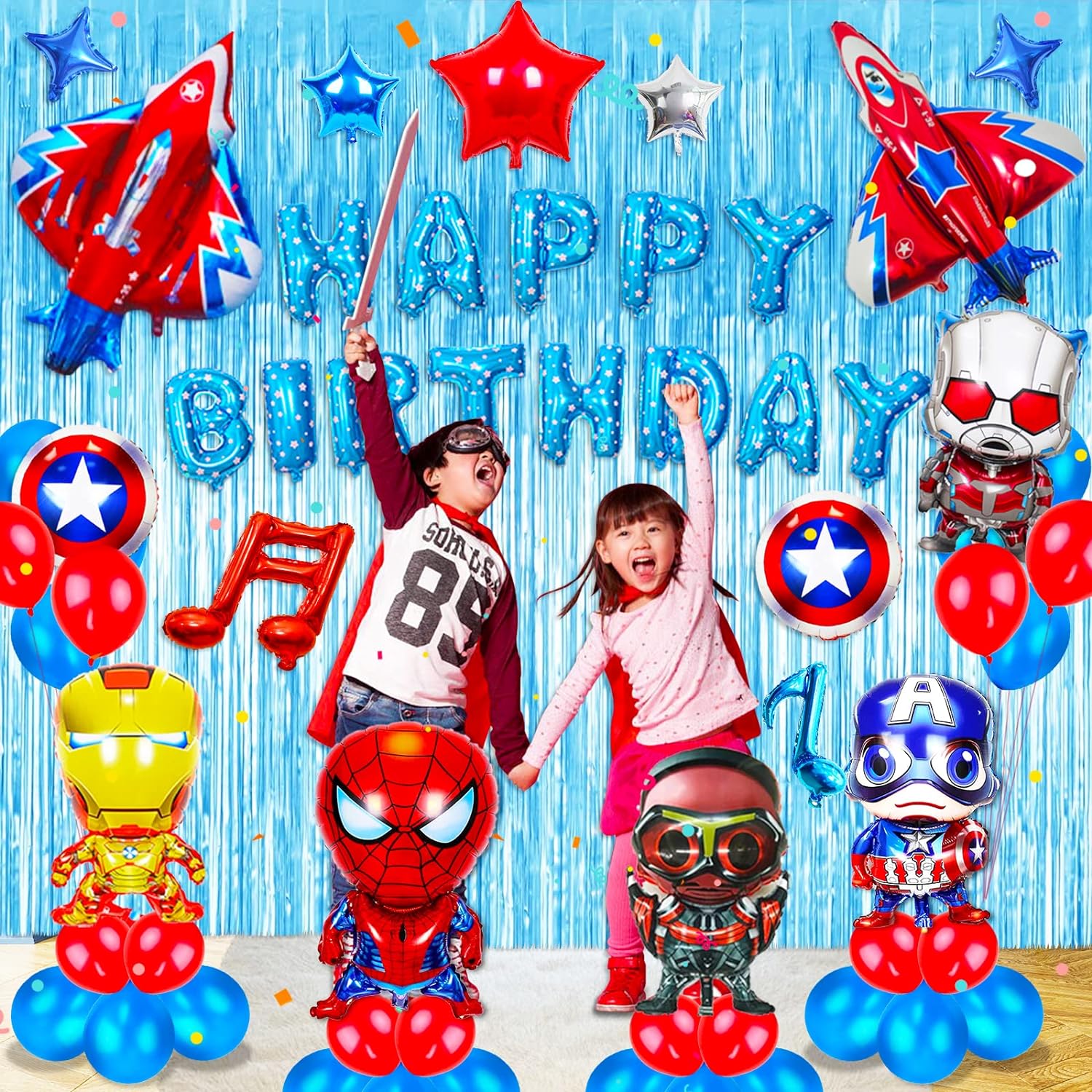 Superhero Party Decorations Package - Preppy Kids (Grand Bazaar)
