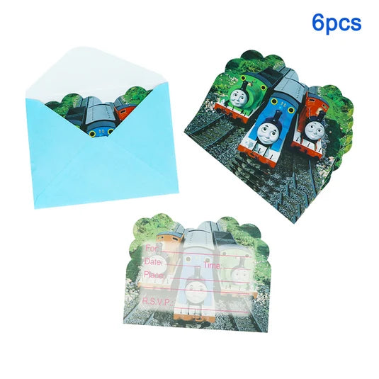 Thomas the Train Invitation Cards