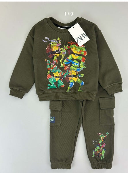 Zara TMNT Mutant Mayhem Cargo Joggers Set