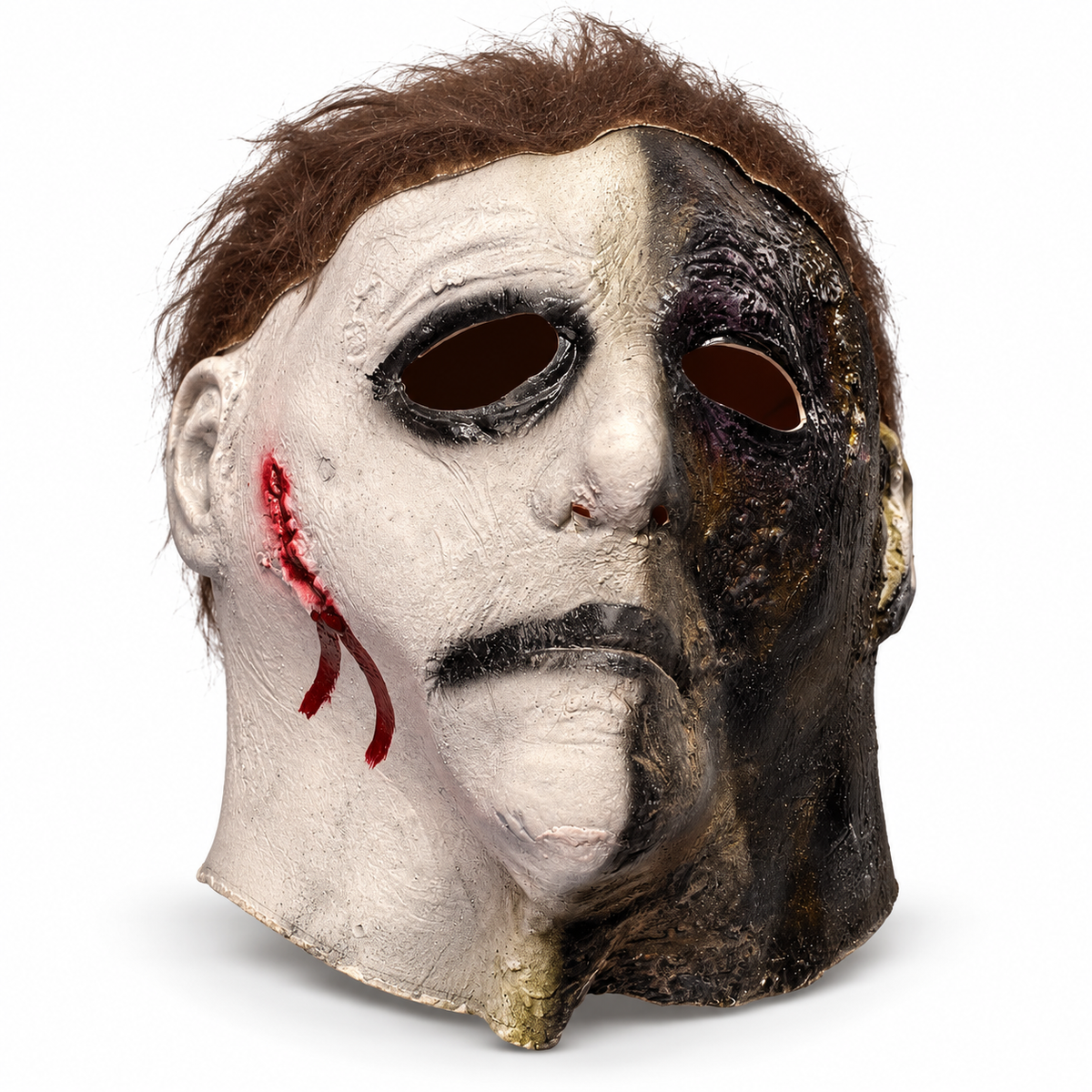 Michael Myers Burned Split Halloween Face Mask