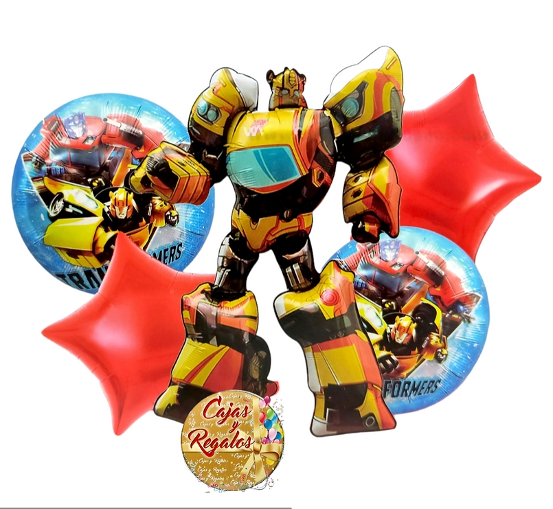 Transformers Bumble Bee 5pc Foil Balloon set