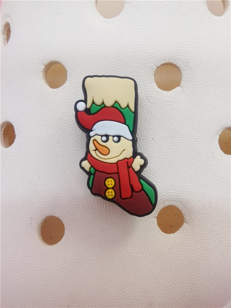 Christmas croc charms