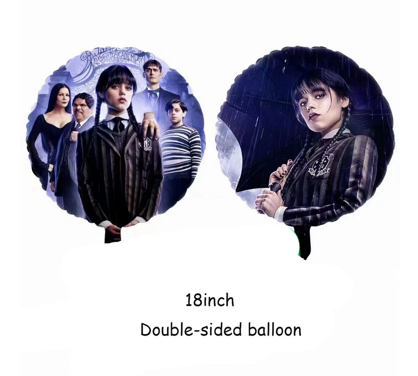 Wednesday Adams Family Foil Balloon