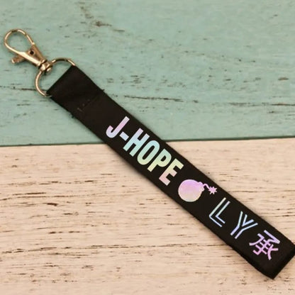 BTS BAND Lanyard Keychain