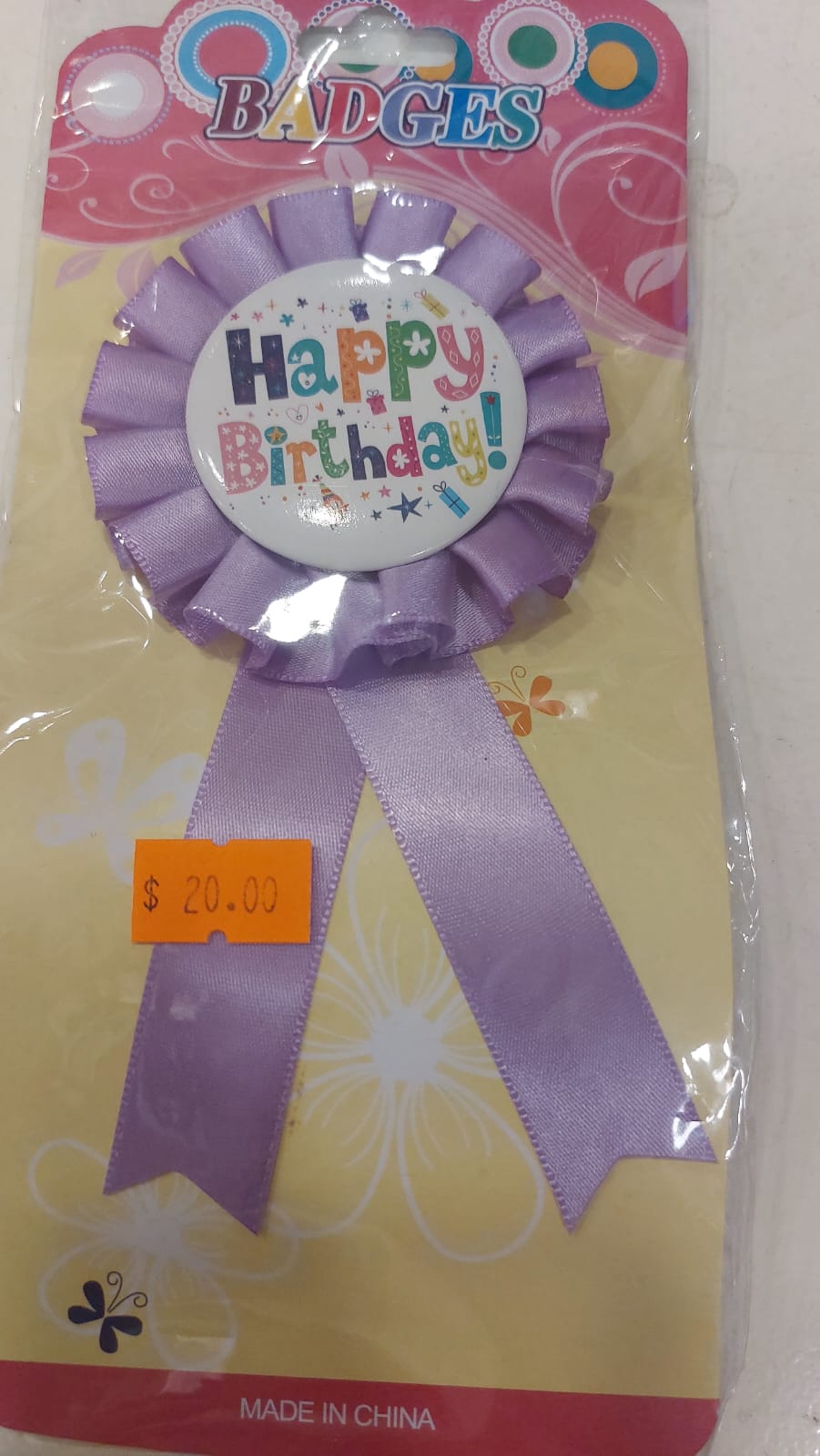 Purple Birthday Girl Badge