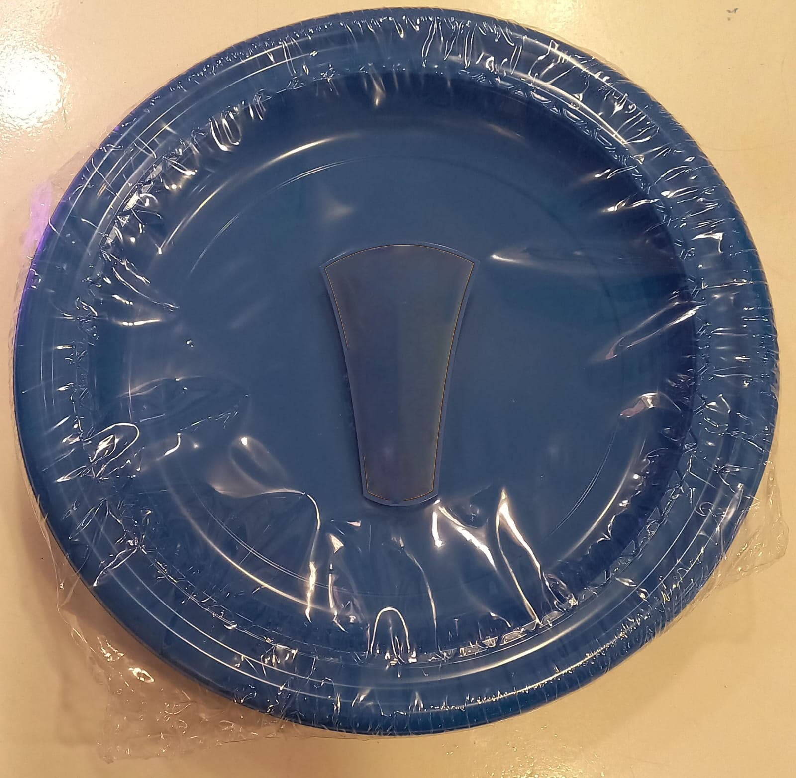 Blue 10&quot; Plastic Premium Plates (12 pcs)