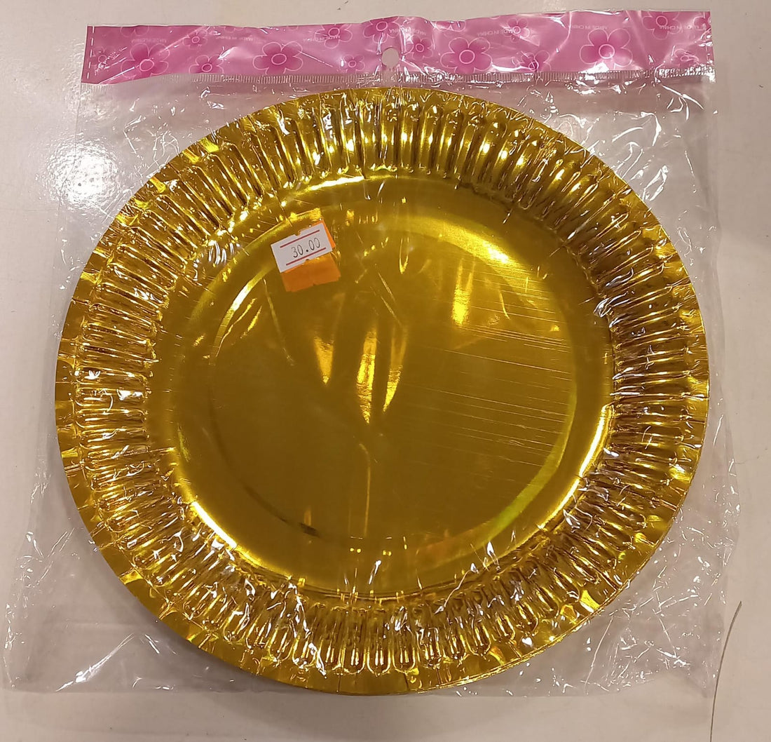 Gold 9&quot; Plates (10pcs)